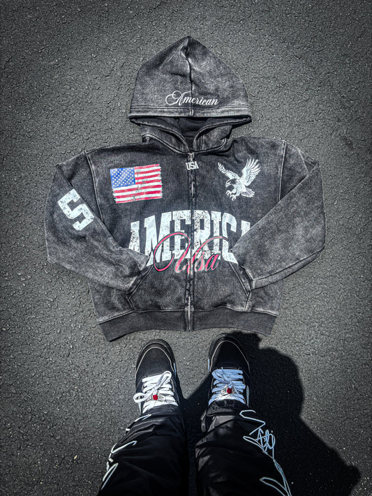DEYZE"AMERICA" ZIP UP